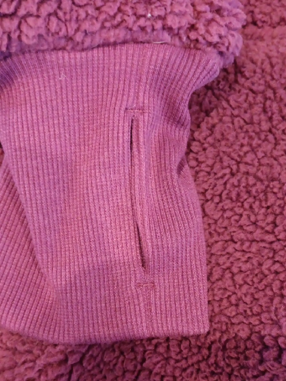 All in motion Plush Hooded Puffer Jacket - Deep Purple - Picture 3 of 5